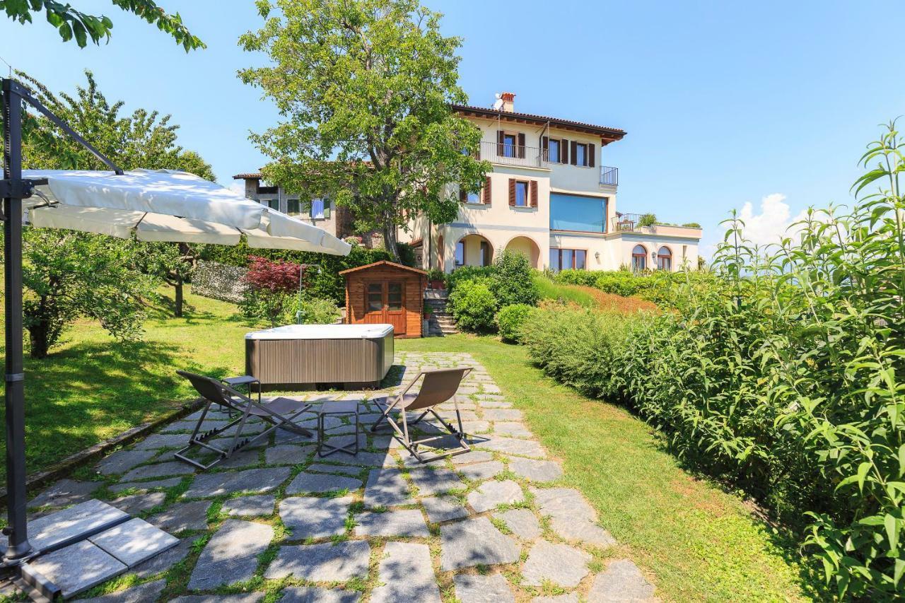 Villa Rubino Apartment Con Giardino E Jacuzzi Vista Lago 斯特雷萨 外观 照片