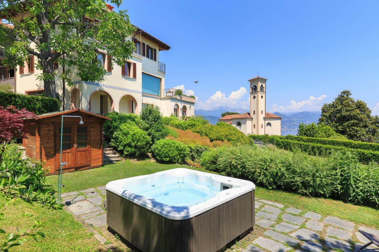 Villa Rubino Apartment Con Giardino E Jacuzzi Vista Lago 斯特雷萨 外观 照片